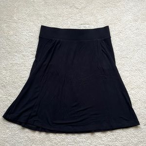 J. Crew Rayon Black Skirt
